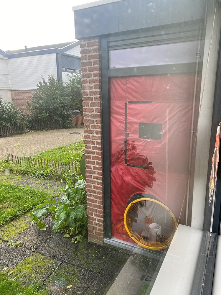 blowerdoortest ventilator Route Nul